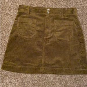 NWT Madewell corduroy mini skirt